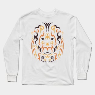 Color tribal lion Long Sleeve T-Shirt